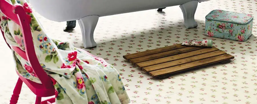 Luxury vinyl and rubber flooring is the best all-round choice for family bathrooms