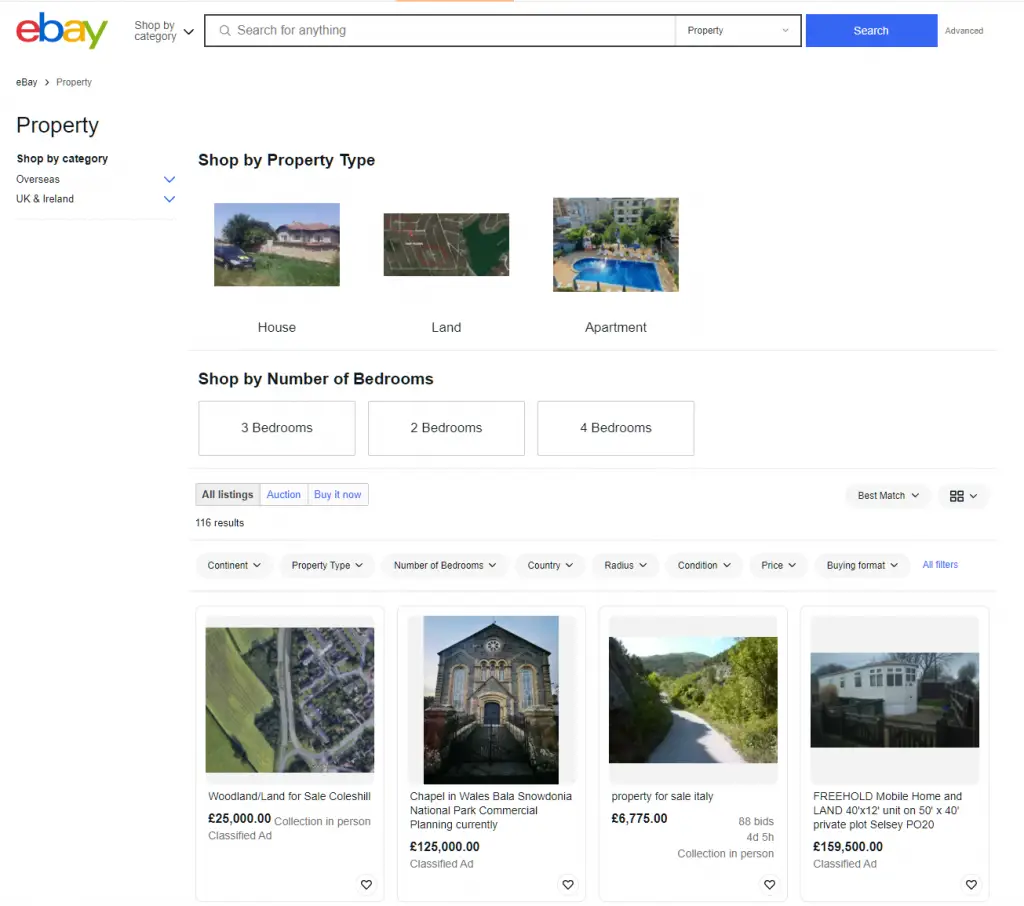 Is It Worth Buying Auction Property? You can now purchase via online sites such as eBay.