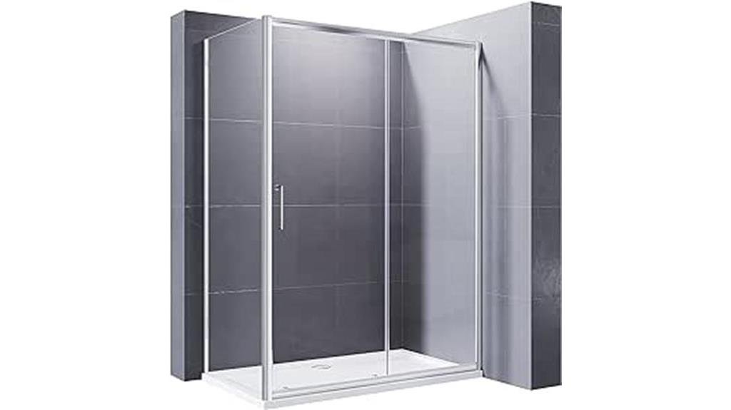 sleek shower enclosure design